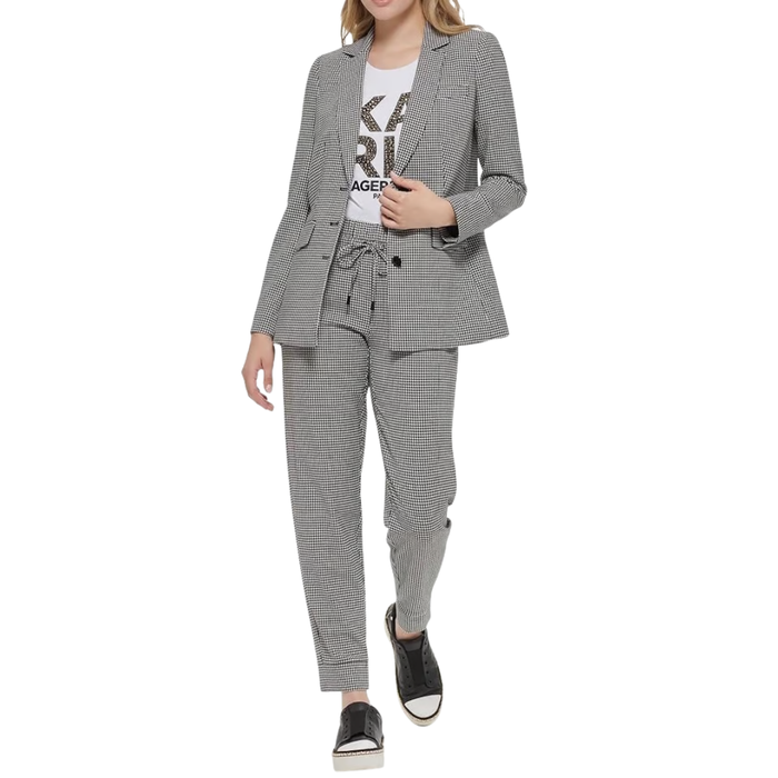 Karl Lagerfeld Paris Women’s Houndstooth Sport Jacket – L3TC6155