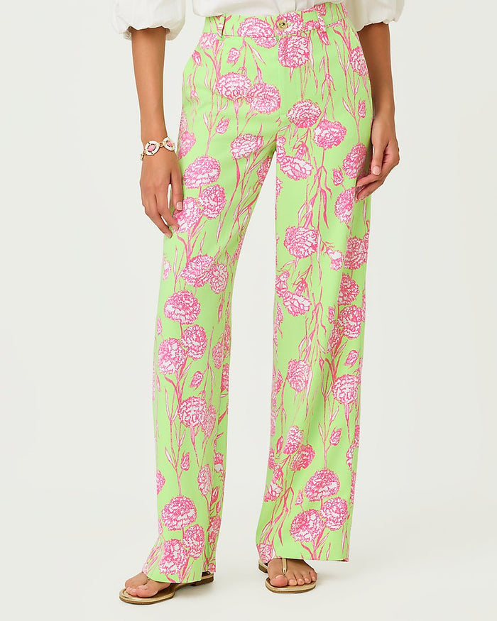 Lilly Pulitzer - Katerini Palazzo Pant - Pistachio Macaron Alina