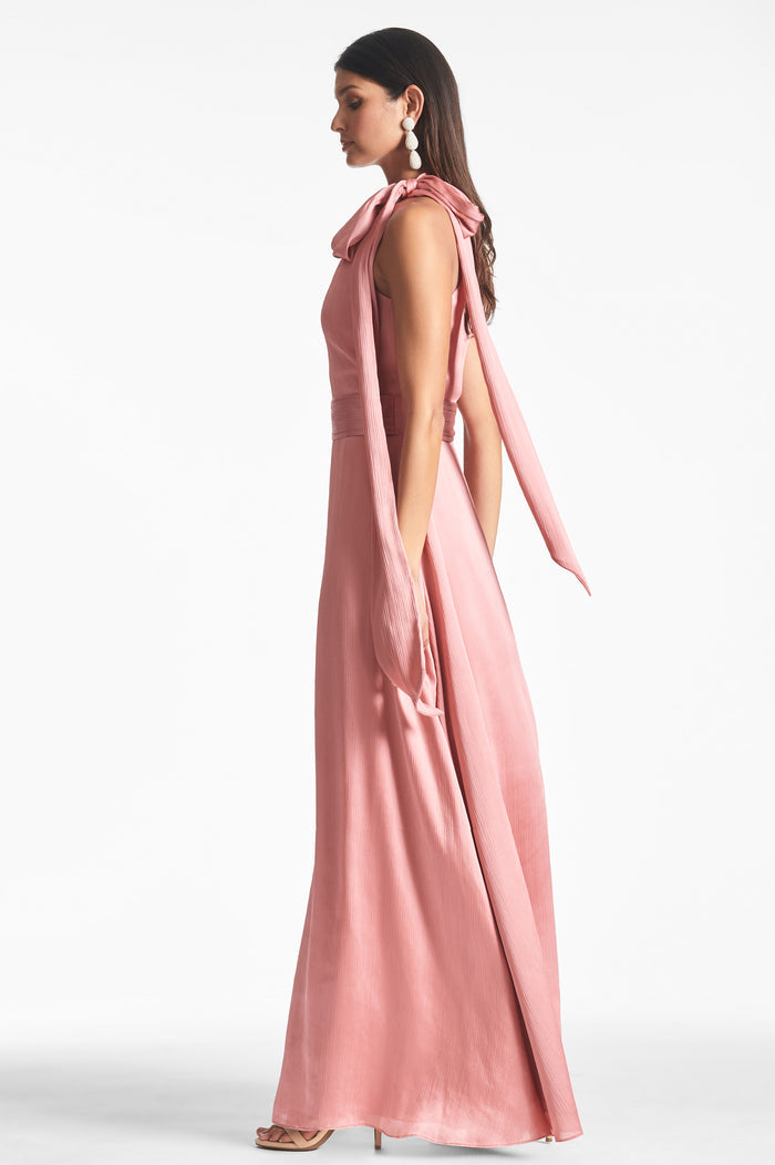 KAYLA PINK A-LINE MAXI GOWN - FINAL SALE