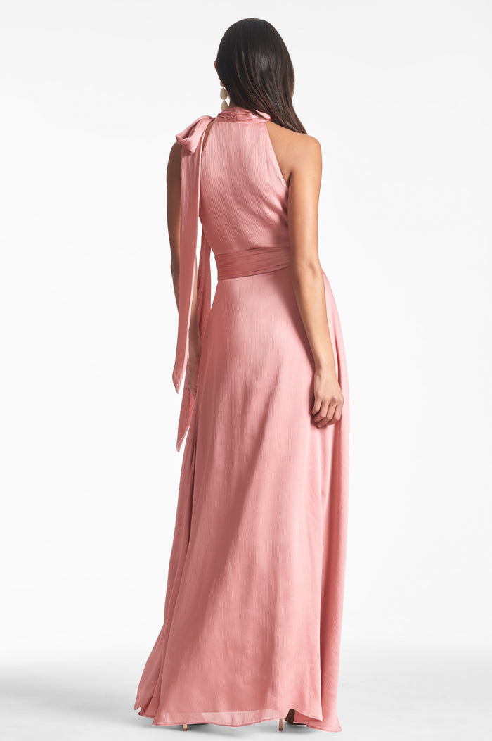 KAYLA PINK A-LINE MAXI GOWN - FINAL SALE