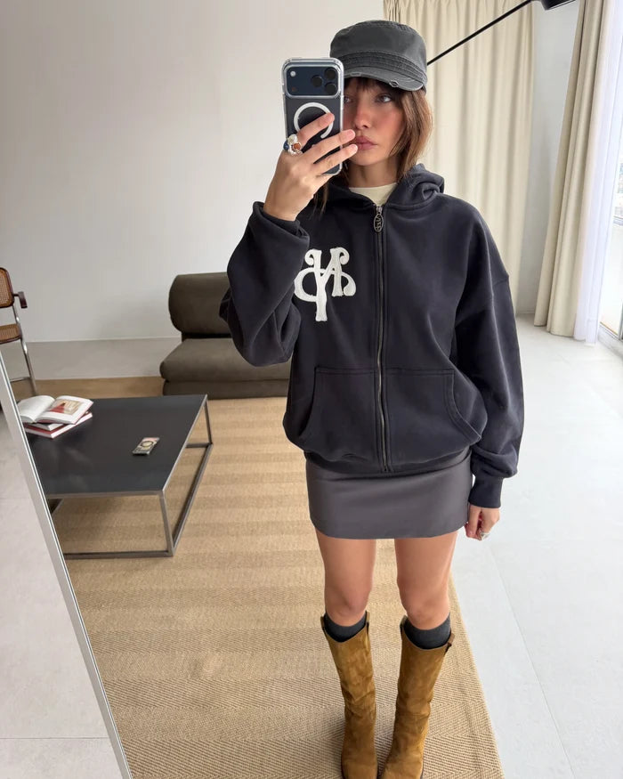 Kill Bill Zip-Up Hoodie Ash