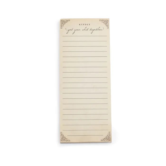Kindly Get Your Shit Together Notepad