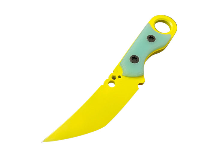 Koch Tools Hornet Yellow Cerakote fixed blade — full knife — Empire Outfitters