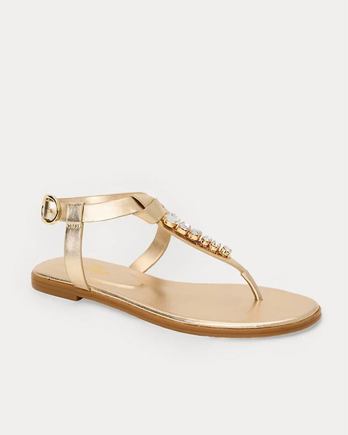 Lilly Pulitzer - Kroix Sandal - Gold Metallic