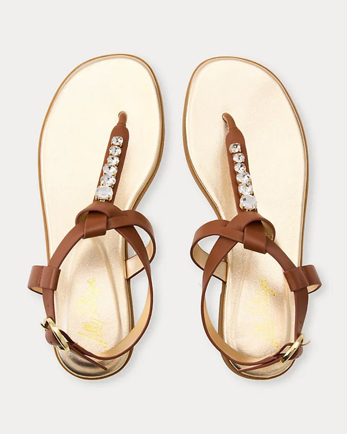 Lilly Pulitzer - Kroix Sandal - Gold Metallic
