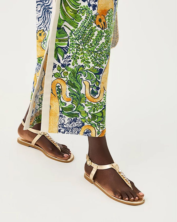 Lilly Pulitzer - Kroix Sandal - Gold Metallic