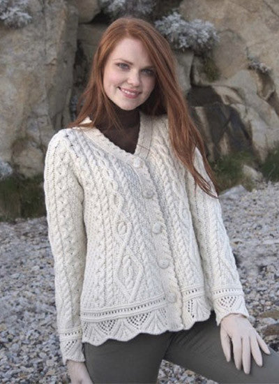 Lace effect cardigan
