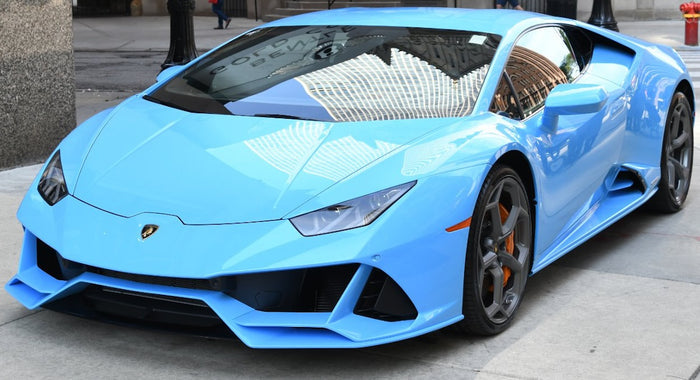 Lamborghini 0105 Blu Cepheus Tri-Coat Pearl Basecoat Clearcoat Quart Paint Kit