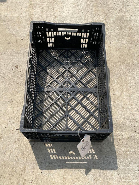 Large black plastic crate - 'eurocrate' - 600 x 400 x 250