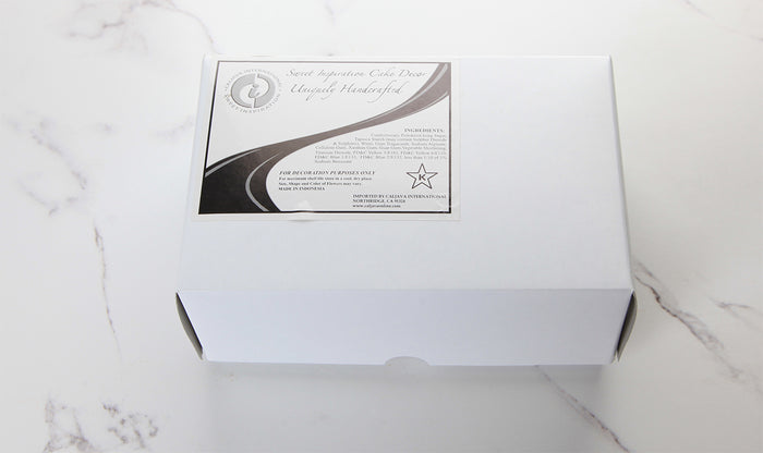 Large Tea Rose Spray - White (Single)