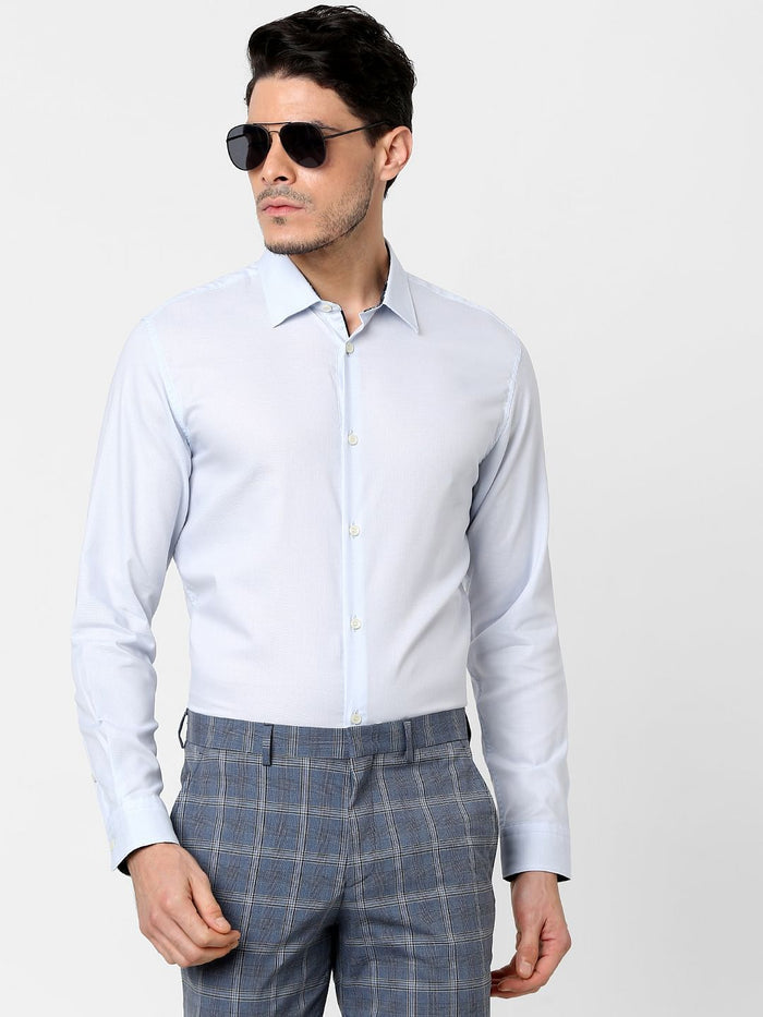 Light Blue Full Sleeves Shirt