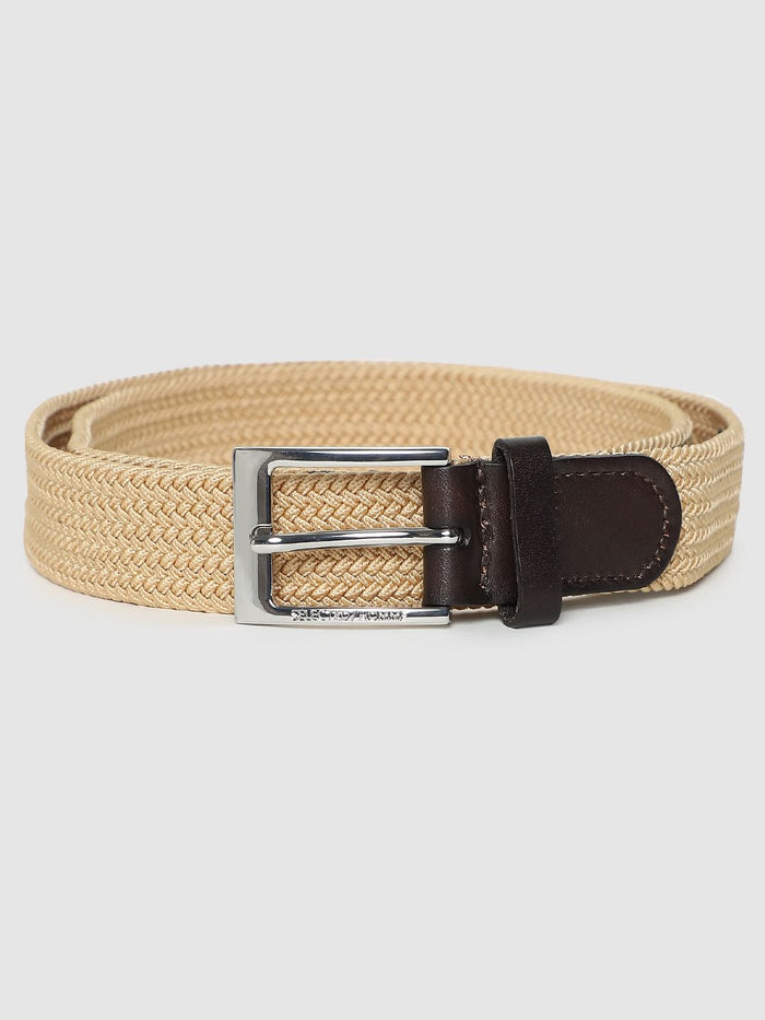 Light Brown Webbing Detail Belt
