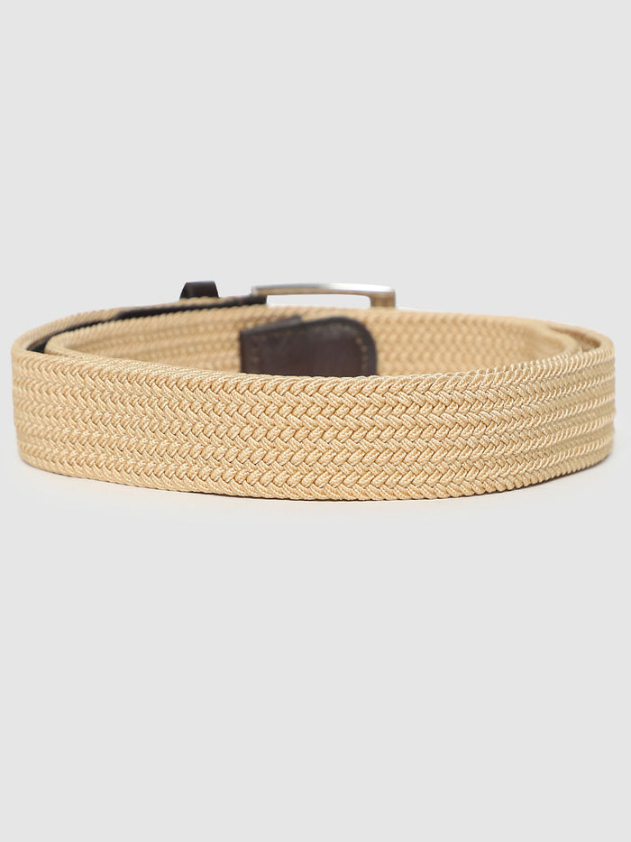 Light Brown Webbing Detail Belt