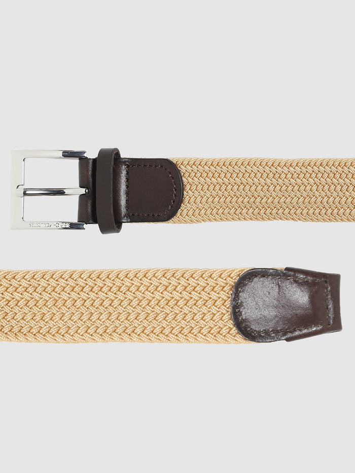 Light Brown Webbing Detail Belt