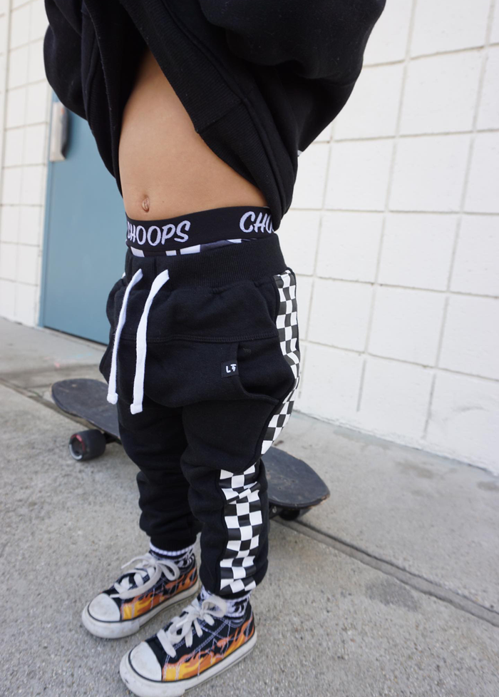 Little Trouble - Checker Joggers