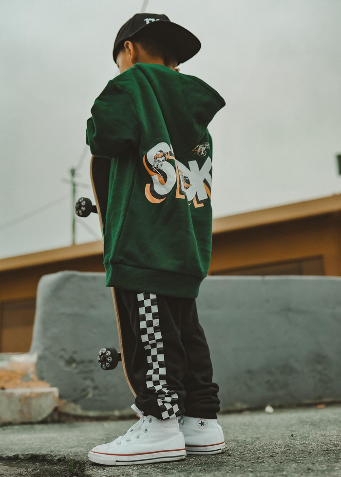 Little Trouble - Checker Joggers