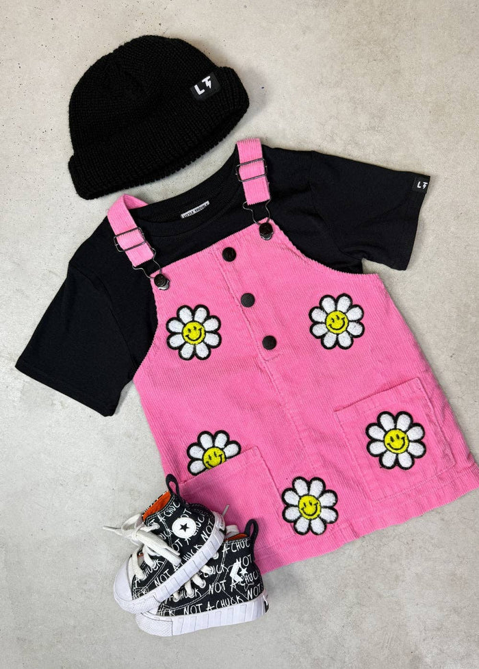 Little Trouble - Little Bloomer Corduroy Dress - Pink