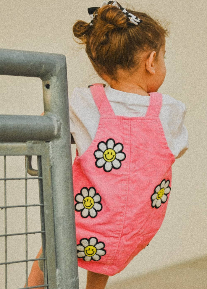 Little Trouble - Little Bloomer Corduroy Dress - Pink