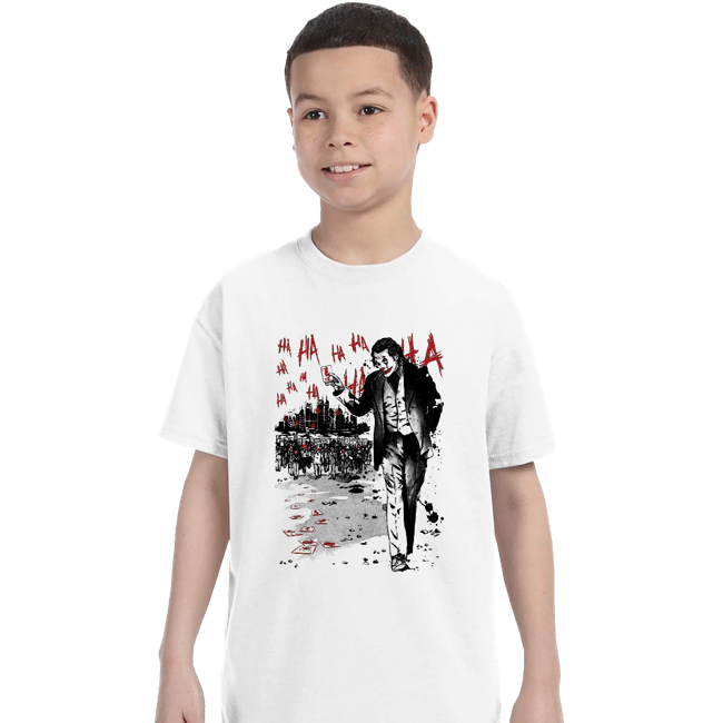 Daily_Deal_Shirts T-Shirts, Youth / XS / White Lone Comedian And Cubs