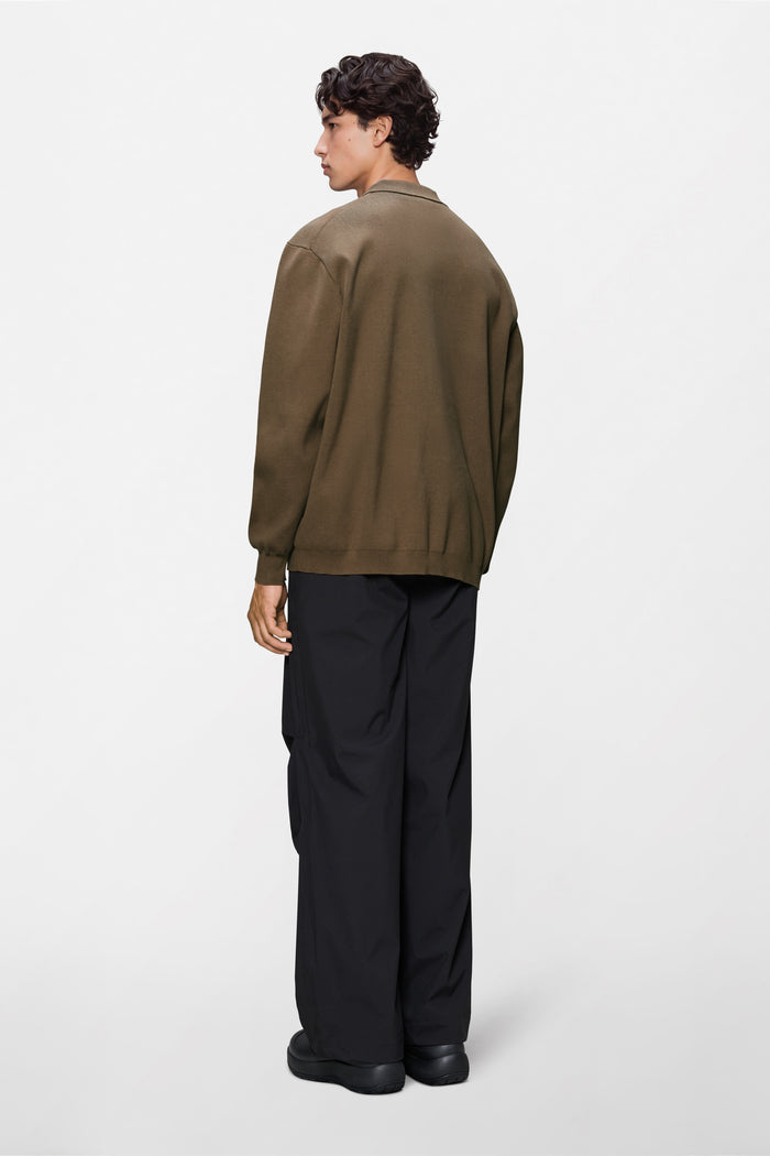 RAINS Long Sleeve Polo Splinter Long Sleeve