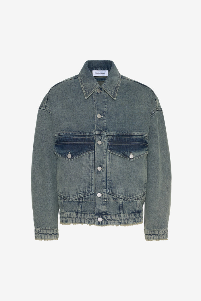 LOOSE DENIM JACKET ACID 42 / CREAM