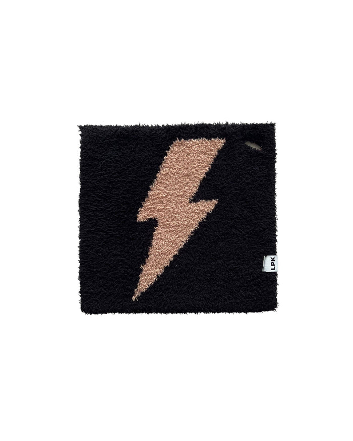 Lucky Panda Kids Lovey - Mocha Lightning Bolt Plush