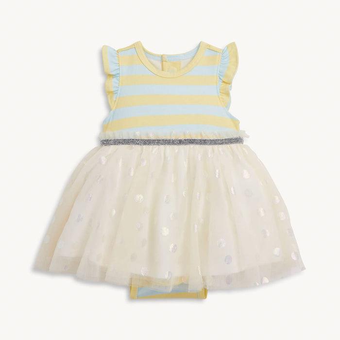 Magnetic Me Tutu Bodysuit Dress - Lemon Cream (Final Sale)