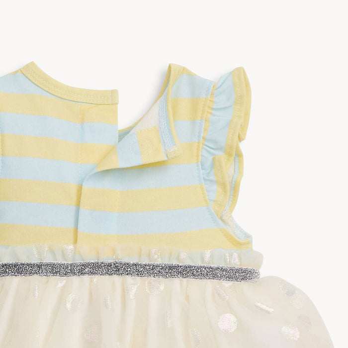 Magnetic Me Tutu Bodysuit Dress - Lemon Cream (Final Sale)