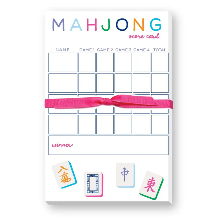 Mahjong Scoring Notepad - Becket Hitch