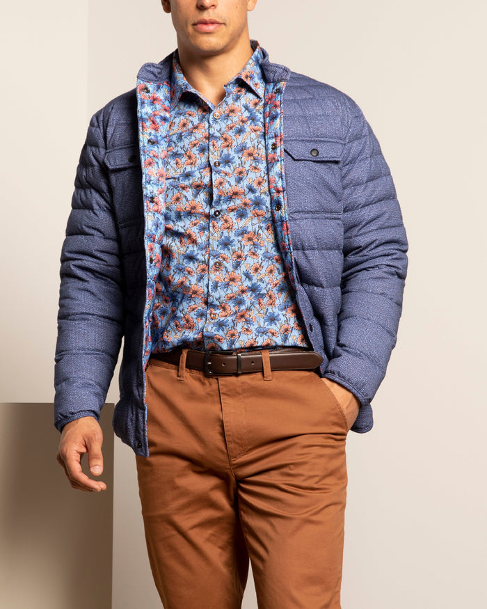 Mao Burlap Navy
