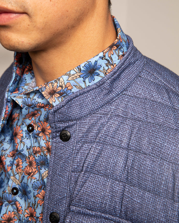 Mao Burlap Navy