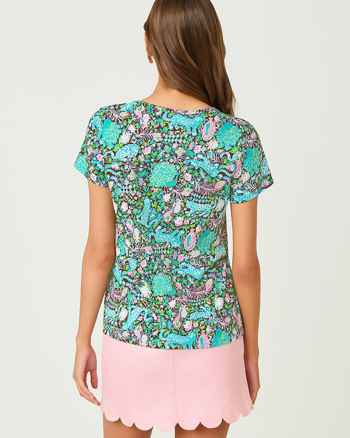 Lilly Pulitzer - Maryetta Top -Multi Royal Zoo