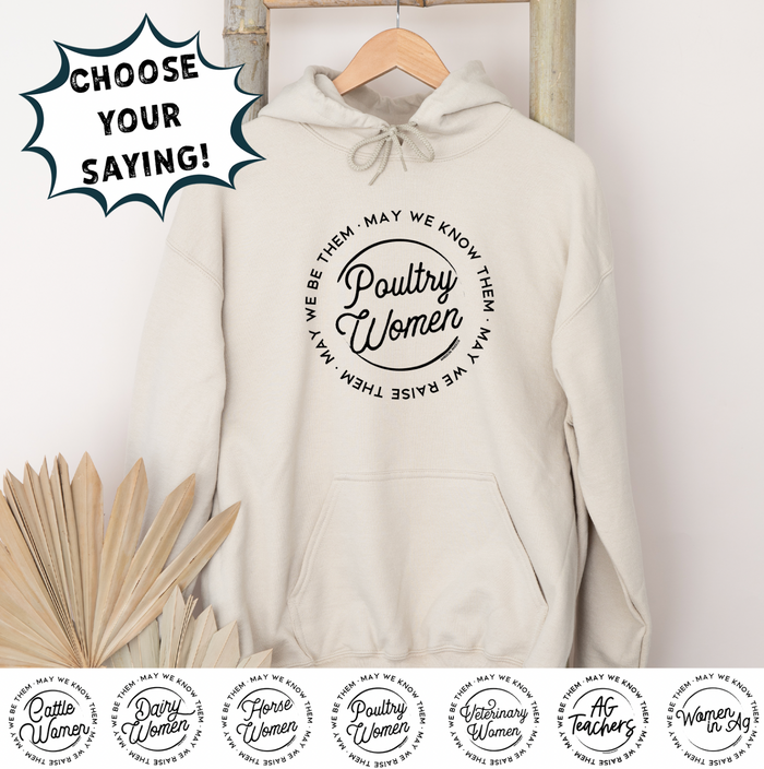 May We Know Them: Women Circle- CHOOSE YOUR SAYING– Hoodie