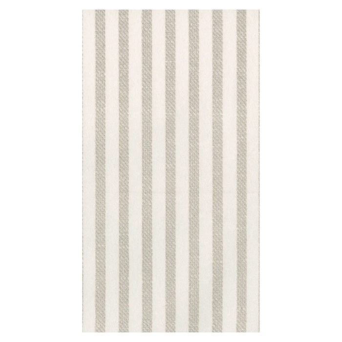 Melograno Stripe Taupe Guest Towels - Becket Hitch