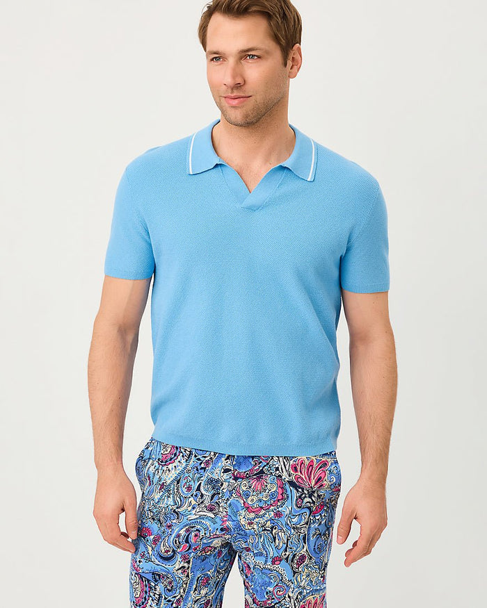 Lilly Pulitzer - Mens Stuff Devonn Sweater - Baltic Sea