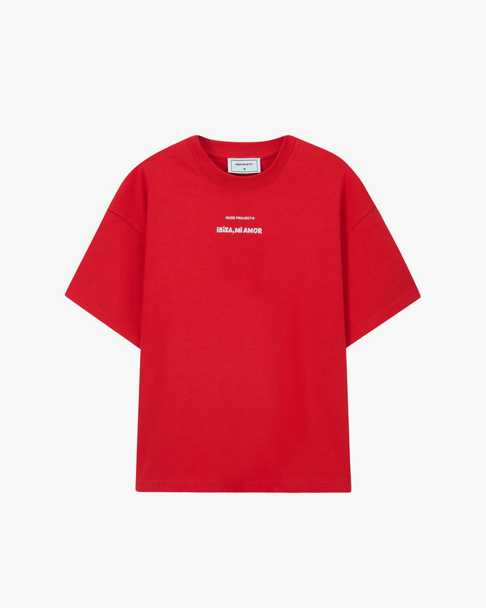 Mi Amor Tee Red