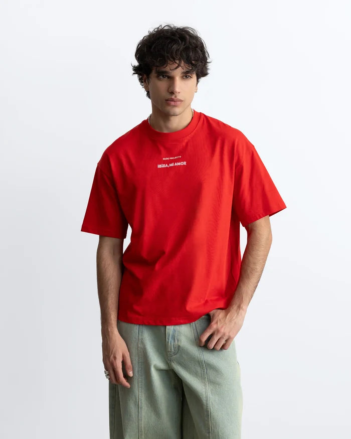 Mi Amor Tee Red