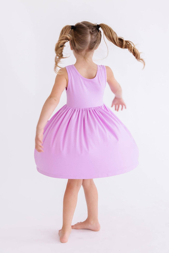 Mila & Rose Tank Pocket Twirl Dress - Bright Lilac (Final Sale)