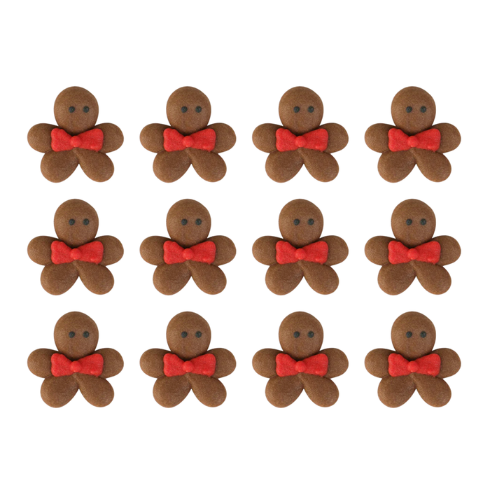 Mini Gingerbread Man Royal Icing Decorations (Bulk)