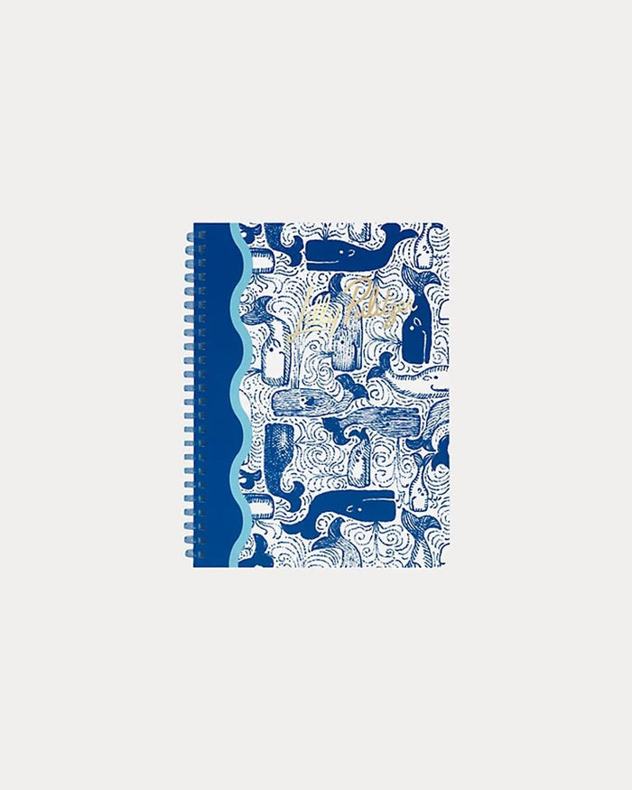 Lilly Pulitzer - Mini Notebook - Nasau Blue Thar She Blows