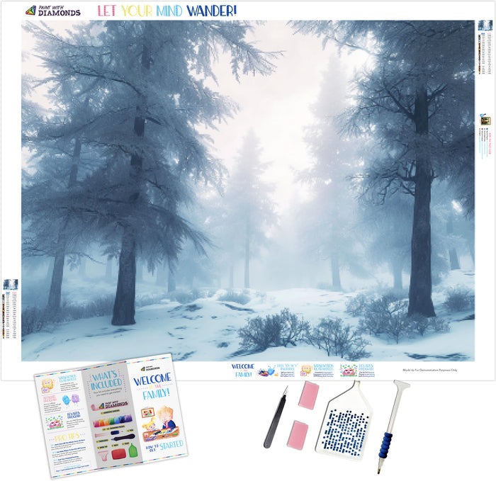 Misty Winter Forest