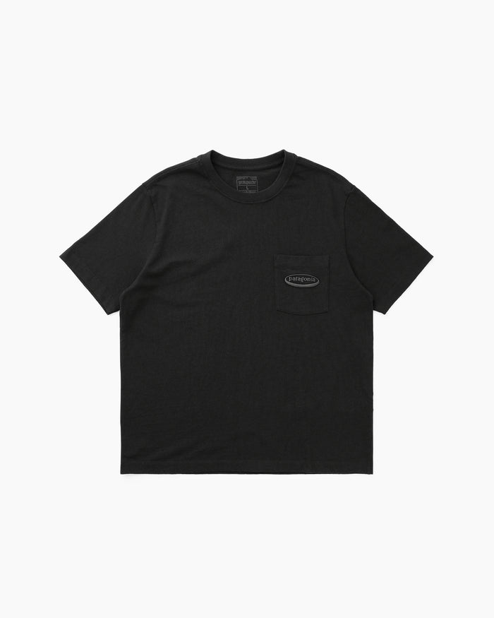 M's Midweight '95 Oval Logo Pocket Tee Black