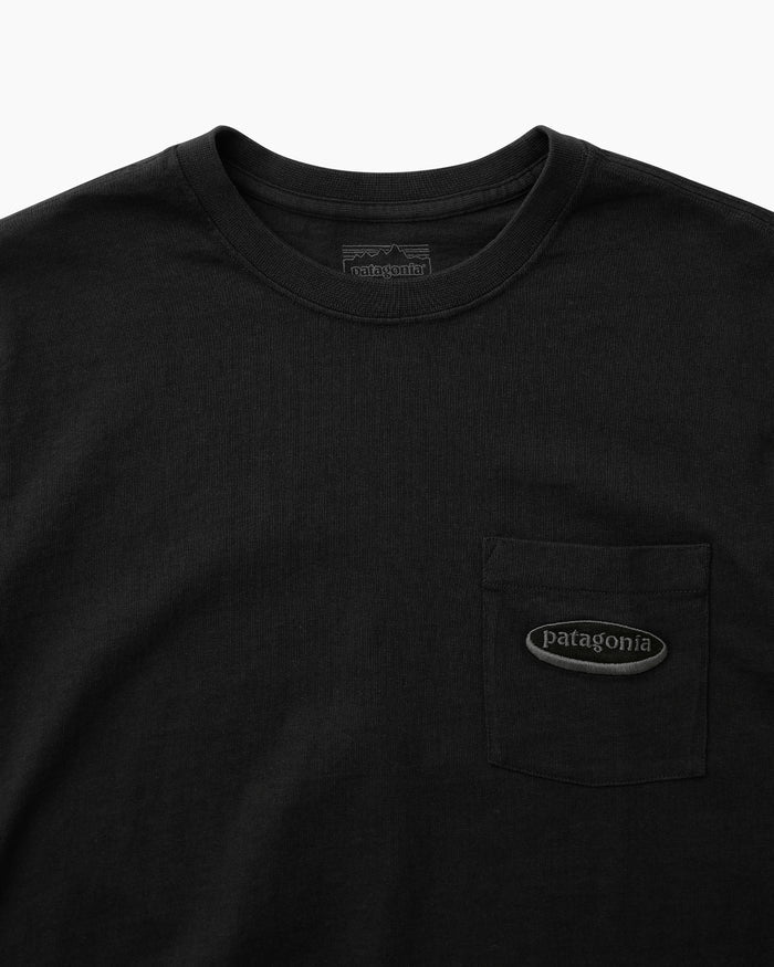 M's Midweight '95 Oval Logo Pocket Tee Black