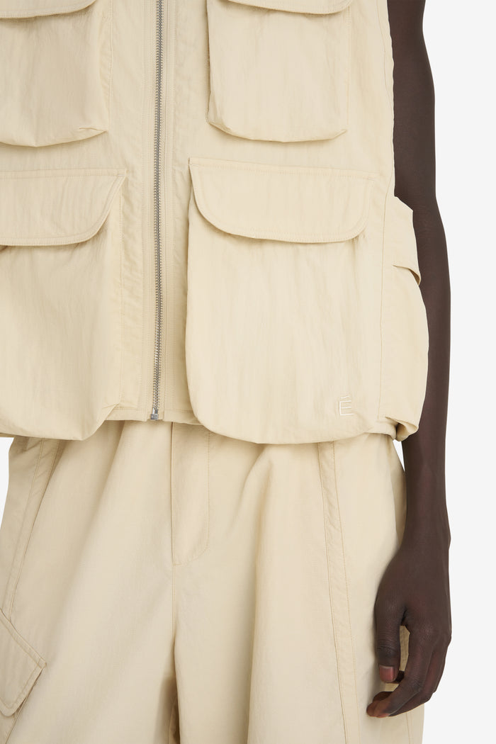 MULTIPOCKET VEST 42 / CREAM