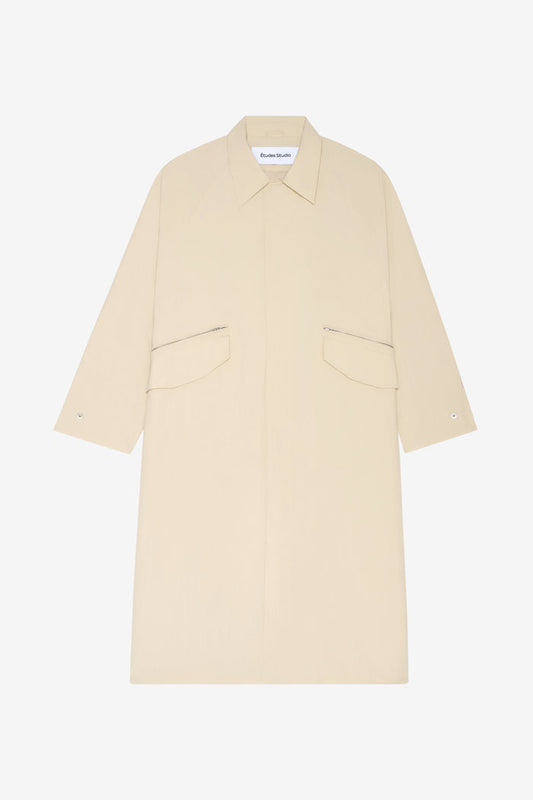 NYLON OVERCOAT 42 / CREAM