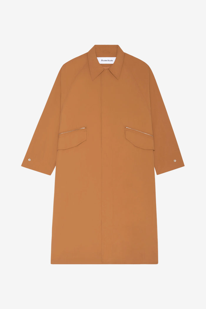 NYLON OVERCOAT 42 / CAMEL