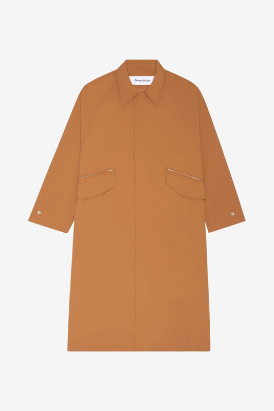 NYLON OVERCOAT 42 / CAMEL