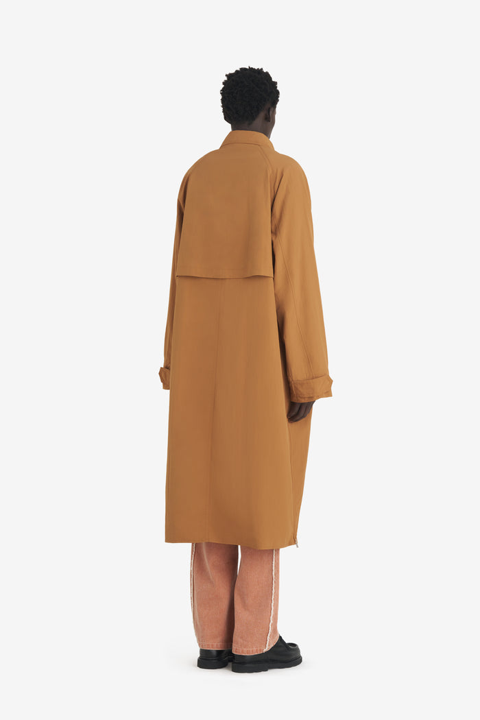 NYLON OVERCOAT 42 / CAMEL