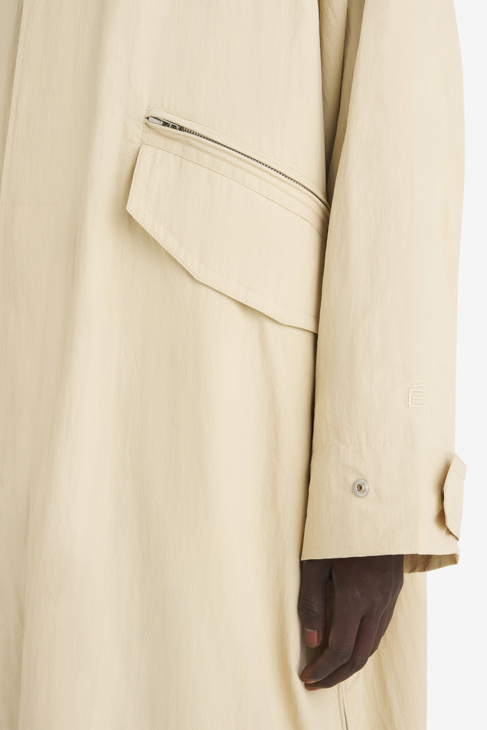 NYLON OVERCOAT 42 / CREAM