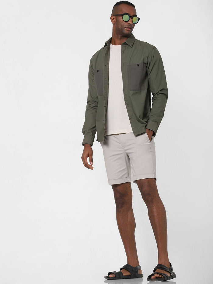 Olive Full Sleeves Shirt